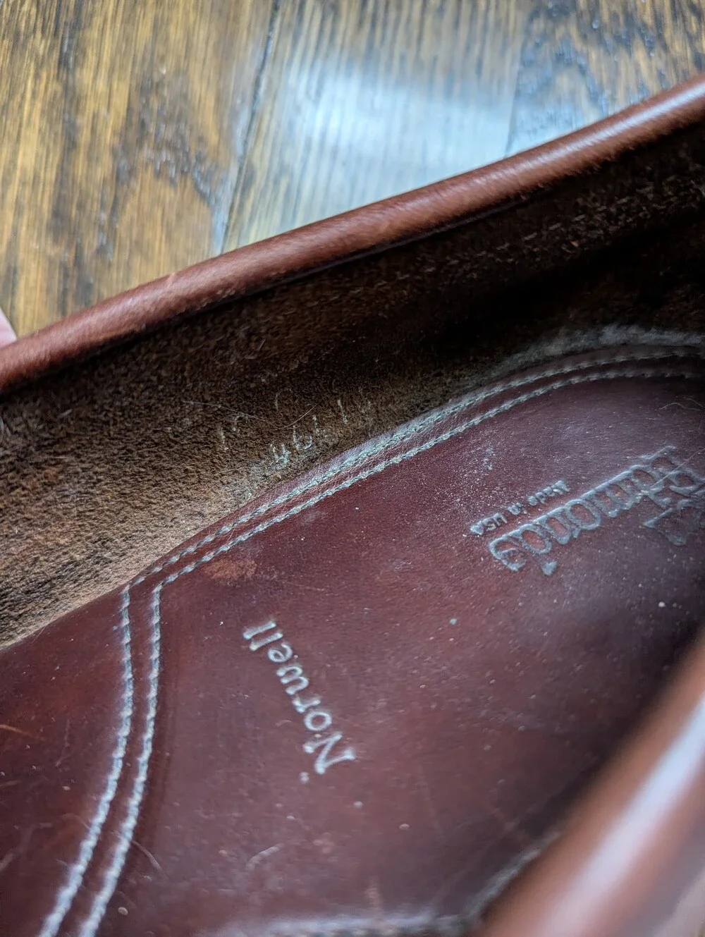 Allen Edmonds Brown Leather Penny Loafers, Size 10C
